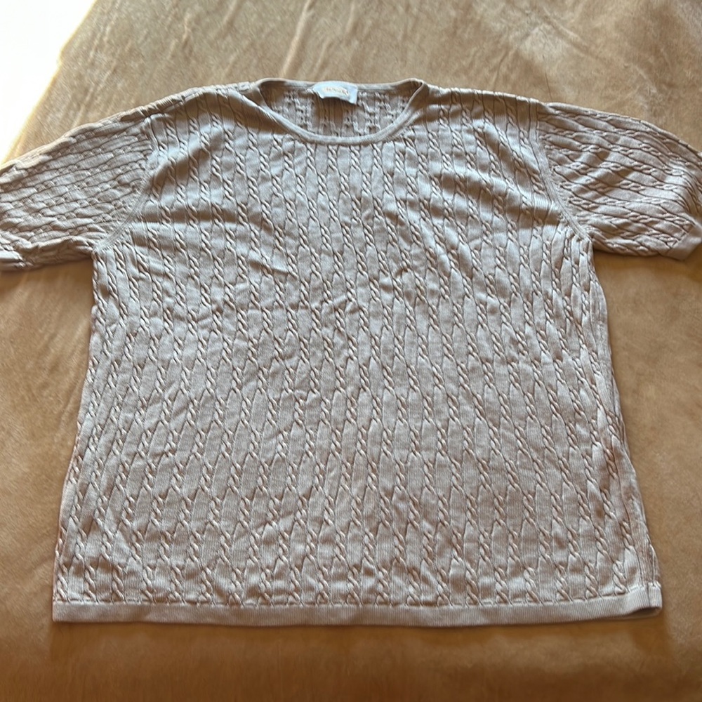 Talbots 100% silk/sour shirt.
